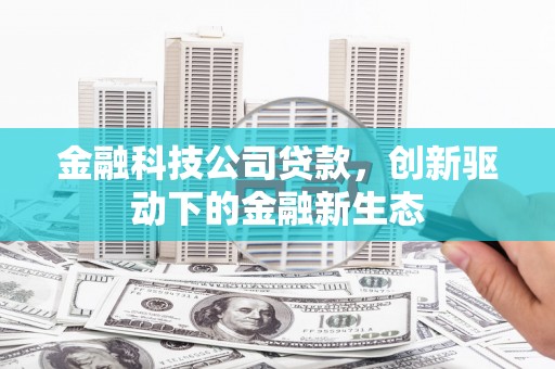 马山金融科技公司贷款，创新驱动下的金融新生态