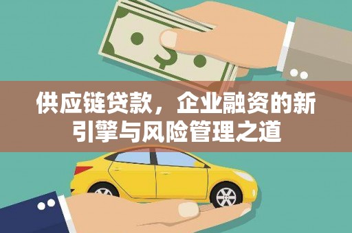 马山供应链贷款，企业融资的新引擎与风险管理之道