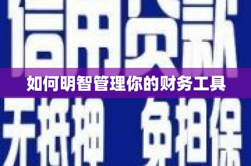 马山如何明智管理你的财务工具