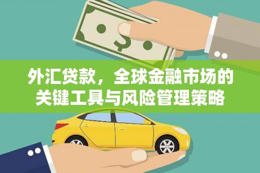 马山外汇贷款，全球金融市场的关键工具与风险管理策略