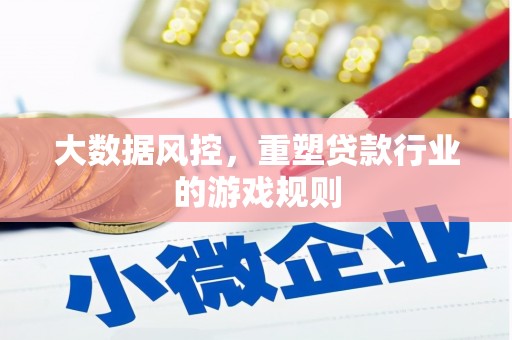 马山大数据风控，重塑贷款行业的游戏规则