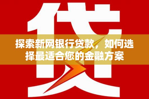 马山探索新网银行贷款，如何选择最适合您的金融方案