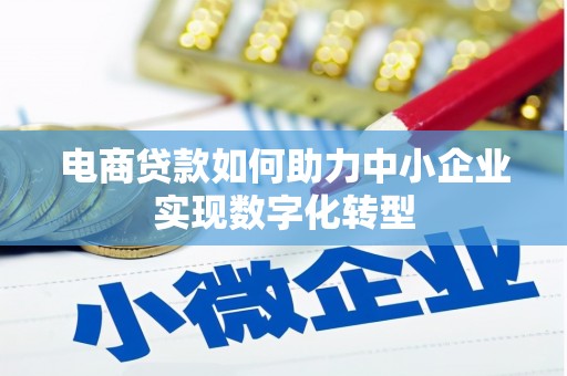 马山电商贷款如何助力中小企业实现数字化转型