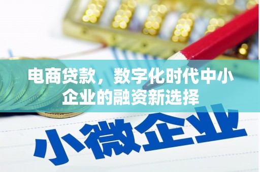 马山电商贷款，数字化时代中小企业的融资新选择