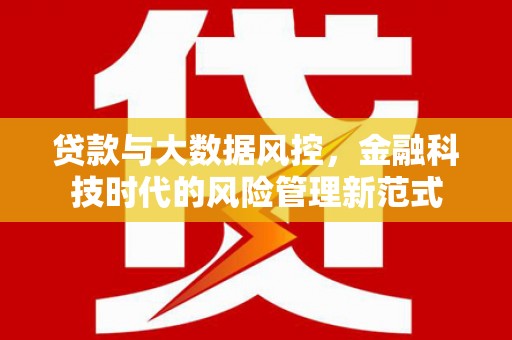 马山贷款与大数据风控，金融科技时代的风险管理新范式