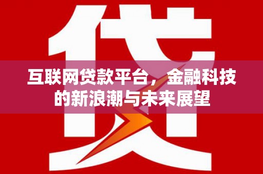 马山互联网贷款平台，金融科技的新浪潮与未来展望