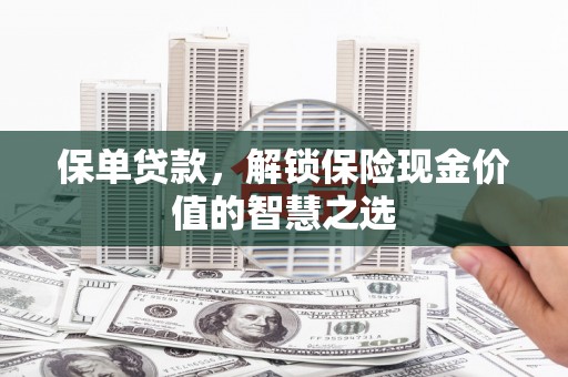 马山保单贷款，解锁保险现金价值的智慧之选
