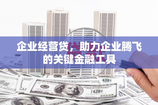 马山企业经营贷，助力企业腾飞的关键金融工具