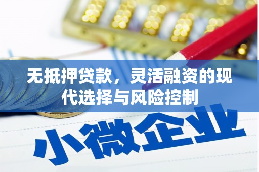 马山无抵押贷款，灵活融资的现代选择与风险控制