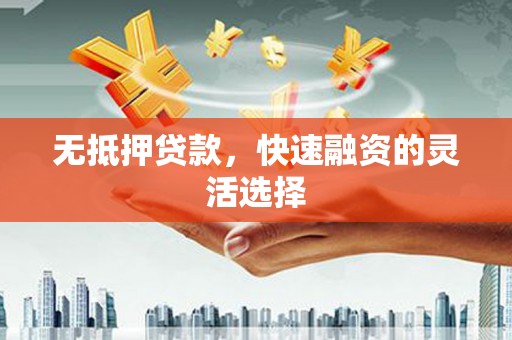 马山无抵押贷款，快速融资的灵活选择