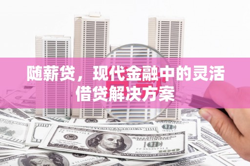 马山随薪贷，现代金融中的灵活借贷解决方案