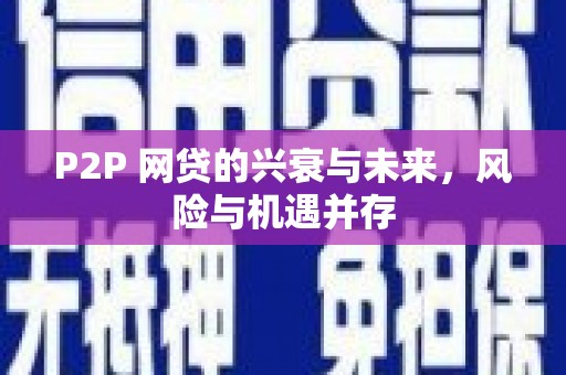 马山P2P 网贷的兴衰与未来，风险与机遇并存