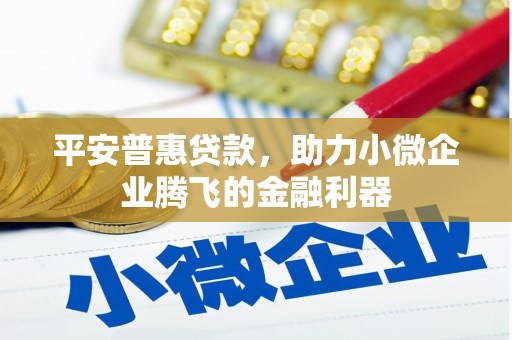 马山平安普惠贷款，助力小微企业腾飞的金融利器
