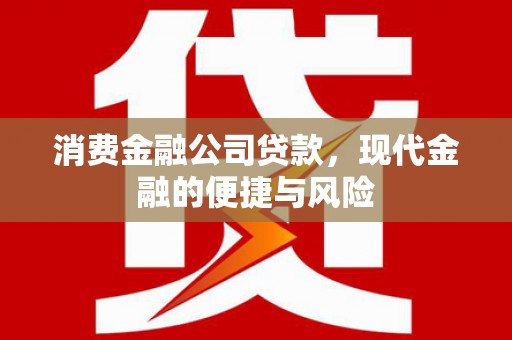 马山消费金融公司贷款，现代金融的便捷与风险