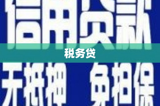 马山税务贷