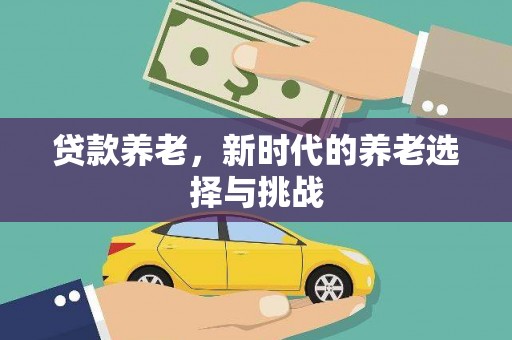 马山贷款养老，新时代的养老选择与挑战