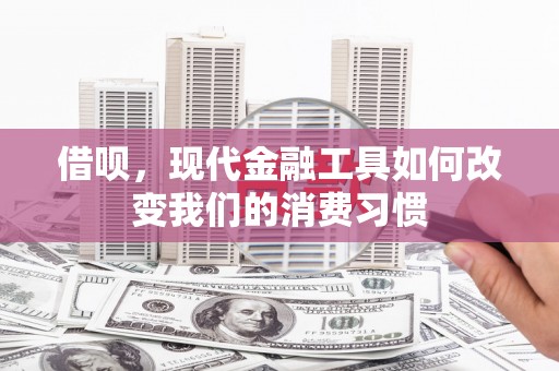 马山借呗，现代金融工具如何改变我们的消费习惯