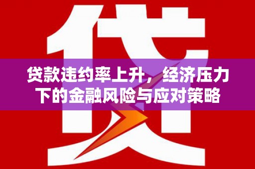 马山贷款违约率上升，经济压力下的金融风险与应对策略