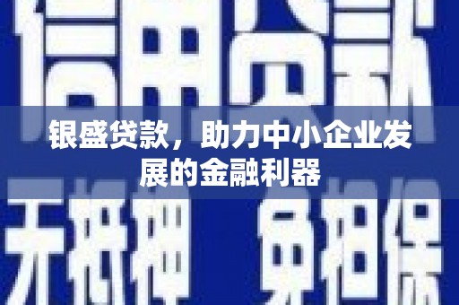 马山银盛贷款，助力中小企业发展的金融利器