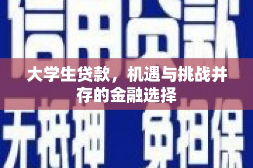 马山大学生贷款，机遇与挑战并存的金融选择