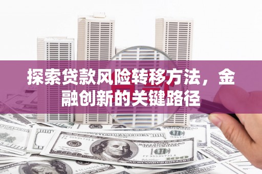 马山探索贷款风险转移方法，金融创新的关键路径