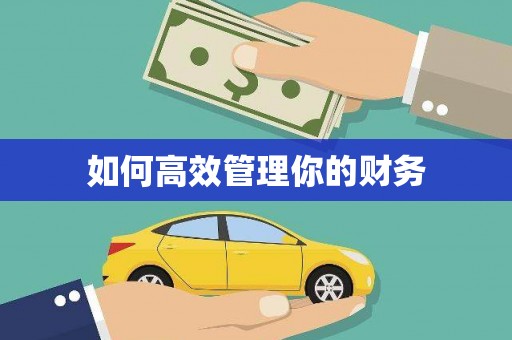 马山如何高效管理你的财务
