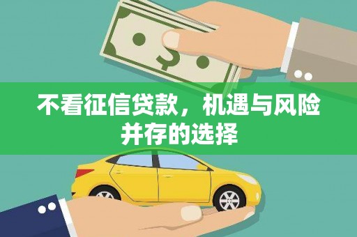马山不看征信贷款，机遇与风险并存的选择